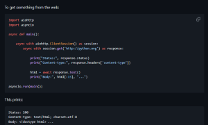 Aiohttp Python Что Это и Как Использовать