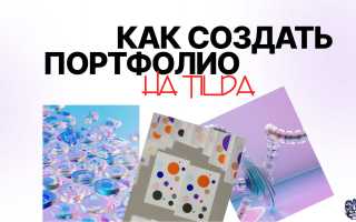 Как Сделать Портфолио На Тильде Правильно и Эффективно