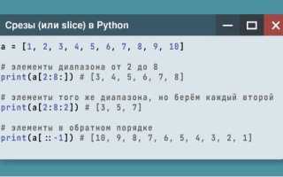 Как Получить Срез Списка В Python Для Эффективной Работы