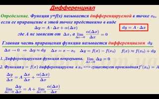 Дифференциал Математика Как Работает и Применяется