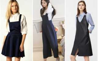 С чем носить модный кожаный сарафан, чтобы выглядеть стильно, а не вульгарно