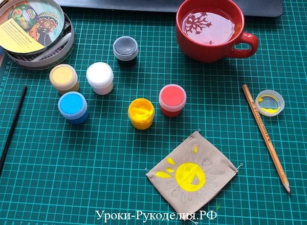 роспись по ткани акриловыми красками